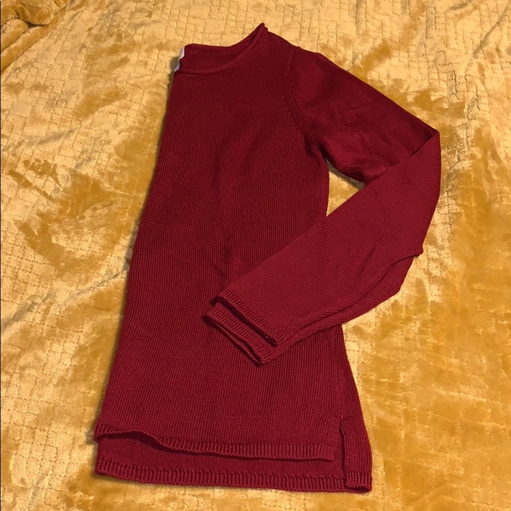 Maroon Knit Sweater